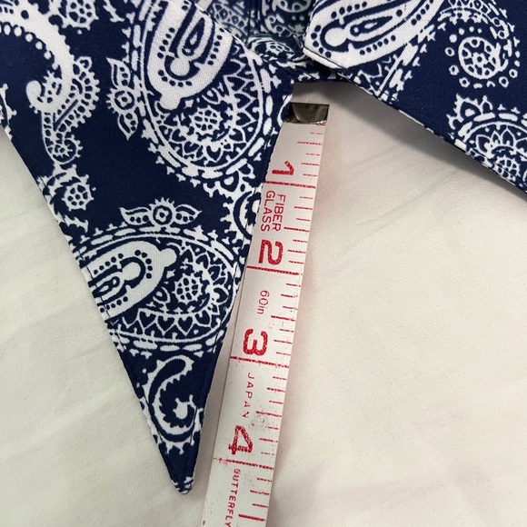 VTG ‘70s Pepper Tree Groovy Pointed Collar Paisley Blouse - Picture 6 of 14